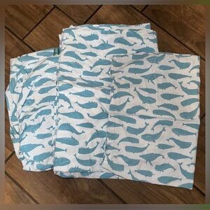 Whale themed bedding set- twin